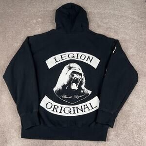 Epic MMA Gear Hoodie Black Legion Athletic Original Zip Up Size M Sweatshirt Ape